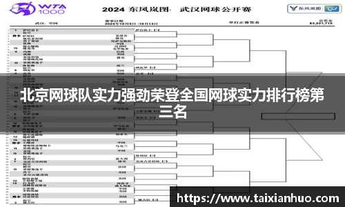 北京网球队实力强劲荣登全国网球实力排行榜第三名